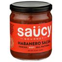 Saucy Gourmet Hot Habanero Salsa, 15.5 Ounce -- 6 per case