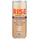 Rise Brewing Co Organic Oat Milk Latte Nitro Cold Brew Coffee, 7 Fluid Ounce -- 12 per case