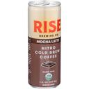 Rise Brewing Co Organic Mocha Latte Nitro Cold Brew Coffee, 7 Fluid Ounce -- 12 per case