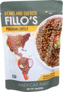 Fillos Mild Peruvian Lentils Beans and Sofrito, 10 Ounce -- 6 per case