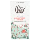 Theo Organic Peppermint Crunch 70 Percent Dark Chocolate Bar, 2.8 Ounce -- 12 per case