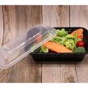 Tripak Black Base Clear Lid Microwaveable Container - Combo Pack, 5 x 4 x 1.5 inch -- 150 per case.