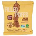 Crops and Bros Salted Caramel with Choco Filling Crunchy Puffs, 4 Ounce -- 8 per case