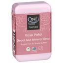 One With Nature Rose Petal Dead Sea Mineral Soap Bar, 7 Ounce
