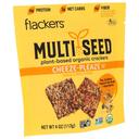 Flackers Organic Plant-Based Cheese-Pleaze Multi Seed Cracker, 4 Ounce -- 6 per case