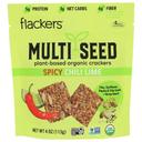 Flackers Organic Plant-Based Spicy Chili Lime Multi Seed Cracker, 4 Ounce -- 6 per case