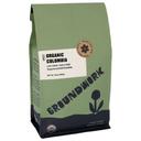 Groundwork Organic Columbia Whole Bean Coffee, 12 Ounce -- 6 per case