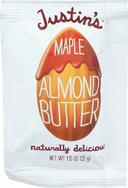 Justins Naturally Delicious Maple Almond Butter, 1.15 Ounce -- 10 per case