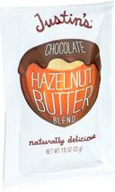 Justins Naturally Delicious Chocolate Hazelnut Butter, 1.15 Ounce Squeeze -- 10 per case