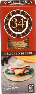 34 Degrees Cracked Pepper Crispbread, 4.5 Ounce -- 12 per case