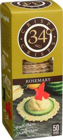 34 Degrees Rosemary Crispbread, 4.5 Ounce -- 12 per case