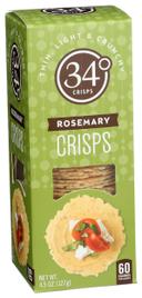 34 Degrees Rosemary Crispbread, 4.5 Ounce -- 12 per case