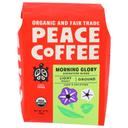 Peace Coffee Organic Morning Glory Signature Blend Light Roast Ground Coffee, 12 Ounce -- 6 per case