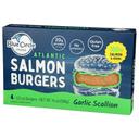 Blue Circle Foods Garlic Scallion Atlantic Salmon Burger, 14 Ounce -- 12 per case
