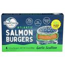 Blue Circle Foods Garlic Scallion Atlantic Salmon Burger, 14 Ounce -- 12 per case