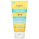 Babo Botanical SPF 50 Sheer Mineral Sunscreen Lotion for Sensitive Skin, 3 Fluid Ounce