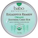 Babo Botanicals Eucalyptus Remedy Organic Soothing Chest Rub, 2 Ounce -- 6 per case