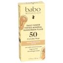 Babo Botanical SPF 50 Daily Sheer Tinted Mineral Sunscreen, 1.7 Fluid Ounce