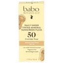 Babo Botanical SPF 50 Daily Sheer Tinted Mineral Sunscreen, 1.7 Fluid Ounce