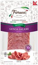 Fiorucci Pre Sliced Genoa Salami, 4 Ounce -- 18 per case.