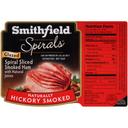 Smithfield Bone In Spiral Sliced Hickory Smoked Ham Piece -- 4 per case.