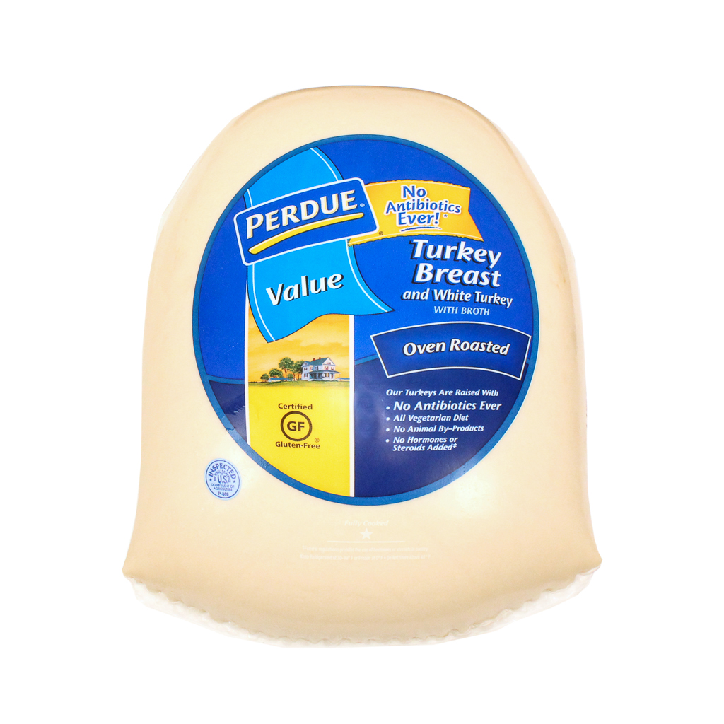 Perdue Farms Skinless Oven Roasted Turkey Breast with White Meat, 10 Pound -- 2 per case.