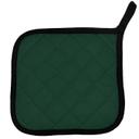 Intedge Hunter Green Poly/Cotton Pot Holder, 8 x 8 inch 