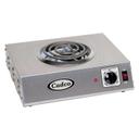 Cadco Portable Stainless Single Hot Plate with Tubular Elements, 14 x 4 1/8 x 12 1/4 inch