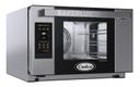 Cadco Bakerlux Touch Panel Half Size 3 Shelf Heavy-Duty Stainless Steel Convection Oven with Digital Controls and Humidity, 23 5/8 x 16 5/8 x 29 inch
