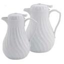 White Alegacy Insulated Pitcher with Push Button, 20 Ounce.