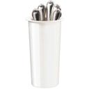 Cal Mil Melamine Extra Deep White Cylinder, 4.5 inch Dia x 8 inch Height