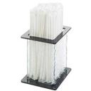 Cal Mil Faux Glass Large Stir Sick and Straw Holder, 4.75 x 4.75 x 5.5 inch