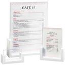 Cal Mil White U Frame Tabletop Card Holder, 3.5 x 1 x 2 inch