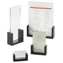 Cal Mil Midnight Bamboo U Frame Card Holder, 5 x 1.5 x 7 inch