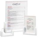 Cal Mil White U Frame Tabletop Card Holder, 9 x 1.5 x 12 inch