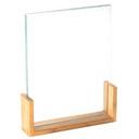 Cal Mil Bamboo U Frame Card Holder, 9 x 1.5 x 12 inch