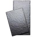 Cal Mil Melamine Black Rectangle Faux Slate Serving Board, 10 x 14 x .5 inch