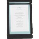 Cal Mil Durable Black 4 x 11 inch Menu Board, 5.250 x 12 x .125 inch