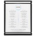 Cal Mil Durable Black 8 x 11 inch Menu Board, 9.375 x 12 x 0.125 inch