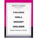 CalMil U-Style Wall Mount Holder, 8 1/2 x 11 inch