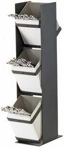 Cal Mil Monterey 3 Tier Utensil Holder, 4.5 x 7 x 21 inch.