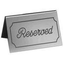 Cal Mil Silver with Black Engraved Message Tent, 5 x 1 x 3 inch