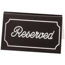 Cal Mil Black with White Engraved Message Tent, 5 x 1 x 3 inch