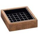 Cal Mil Madera Drip Tray, 4 x 4 x 1.5 inch