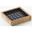 Cal Mil Bamboo Drip Tray, 6 x 6 x 1 inch