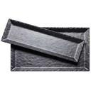 Cal Mil Melamine Black Rectangle Faux Slate Platter, 21 x 13 x 1 inch