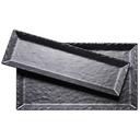 Cal Mil Melamine Black Rectangle Faux Slate Platter, 21 x 7 x 1 inch