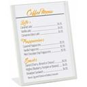 Cal Mil Clear Acrylic Deluxe Card Holder, 4 x 1 x 6 inch