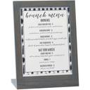 Cal Mil Oak Ashwood Gray Frame Cardholder, 9 x 4 x 11 inch
