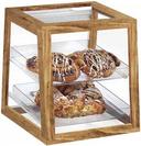 Cal Mil Madera 2 Tier Display Case, 11.375 x 12.125 x 12.5 inch.